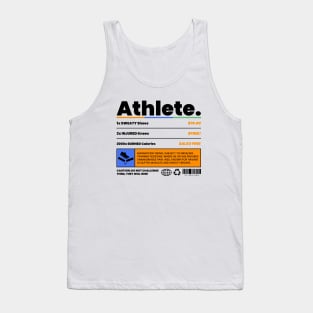 Athlete Warning Label Tank Top